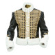 Leather Hussars Jacket with Gold Frogging