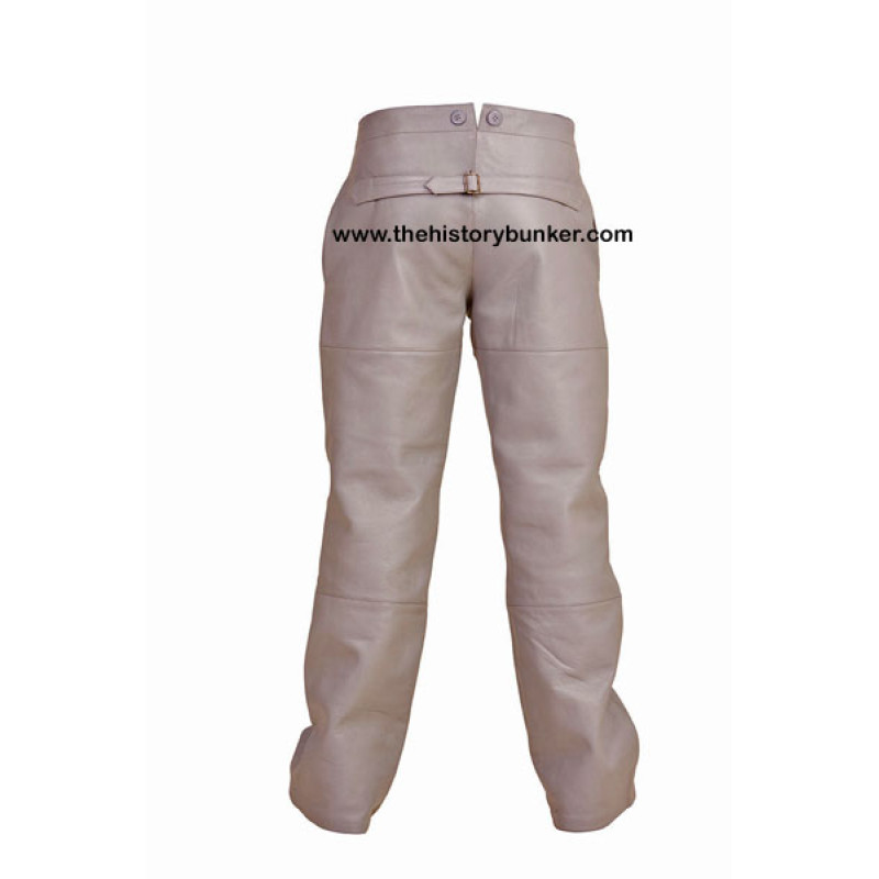 U-boat Kriegsmarine leather trousers - Kriegsmarine leather trousers- GREY