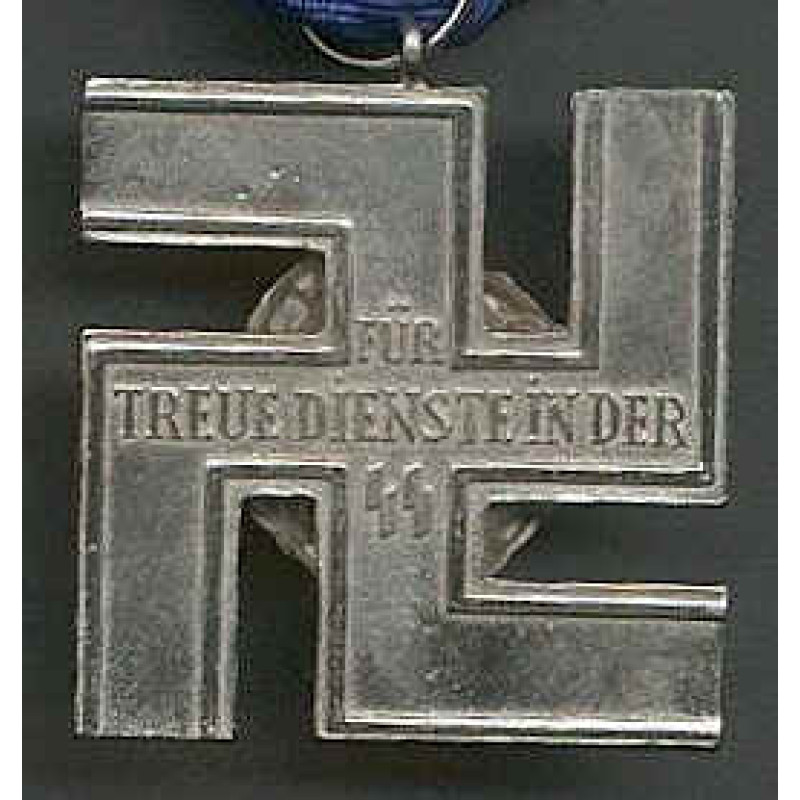 WW2 German SS Long Service Medal 12 years