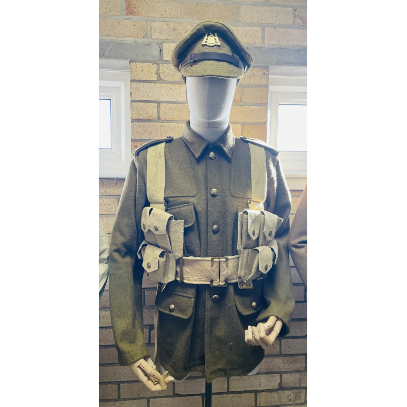 MILITARY PROP HIRE - History of British uniforms display - WW1 UNIFORM - COLLECTION ONLY