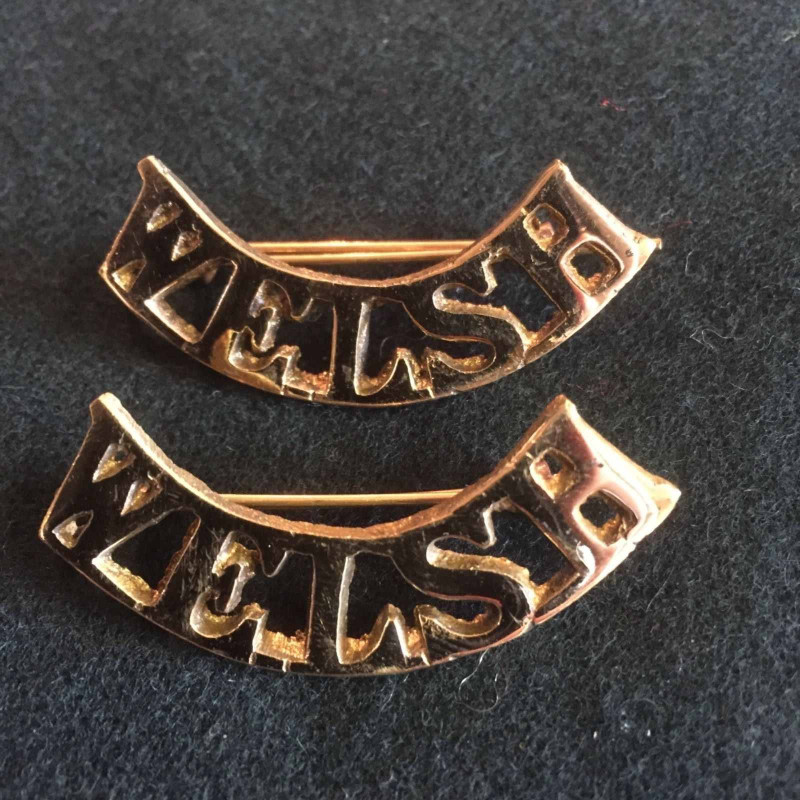 WW1 British cap badges and shoulder titles