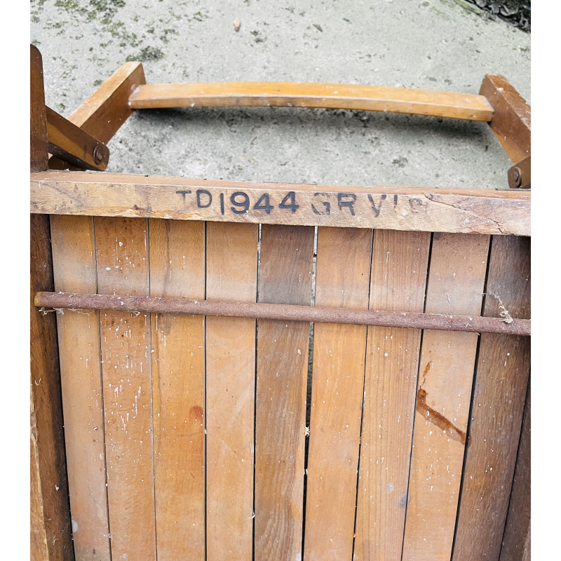 MILITARY PROP HIRE - WW1 WW2 British wooden folding  chair