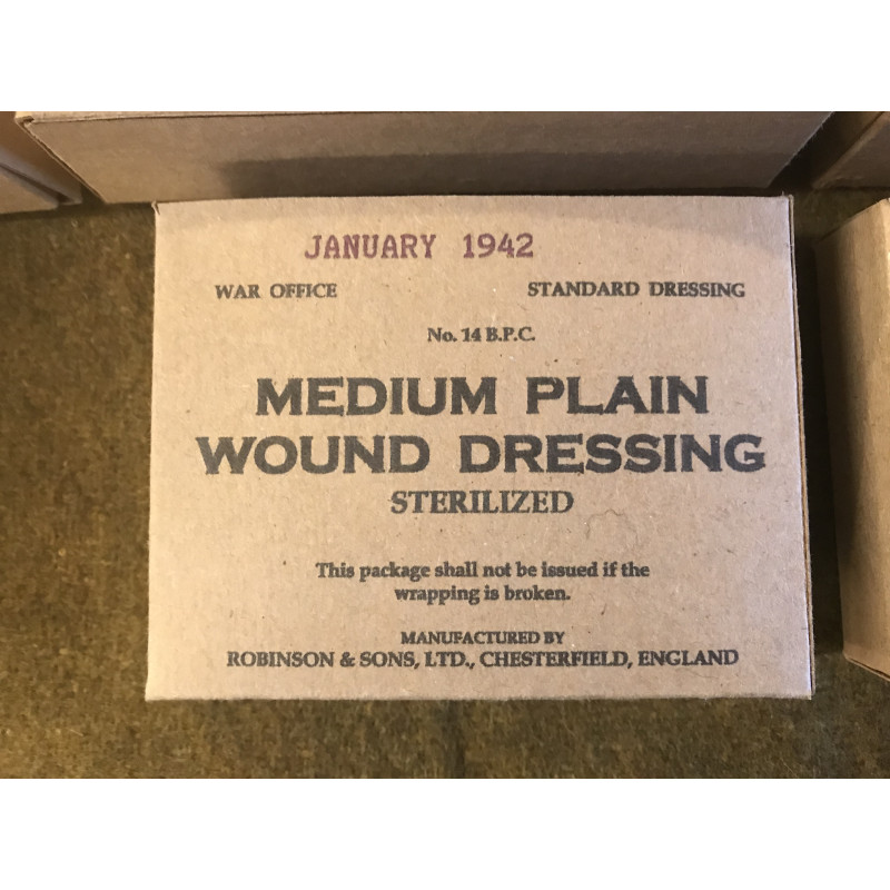 MILITARY PROP HIRE - Red Cross medical field dressing boxes