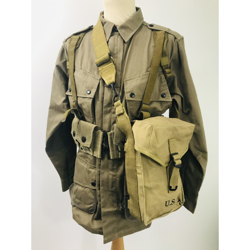 WW2 US equipment prop hire - Thompson Magazine Bag