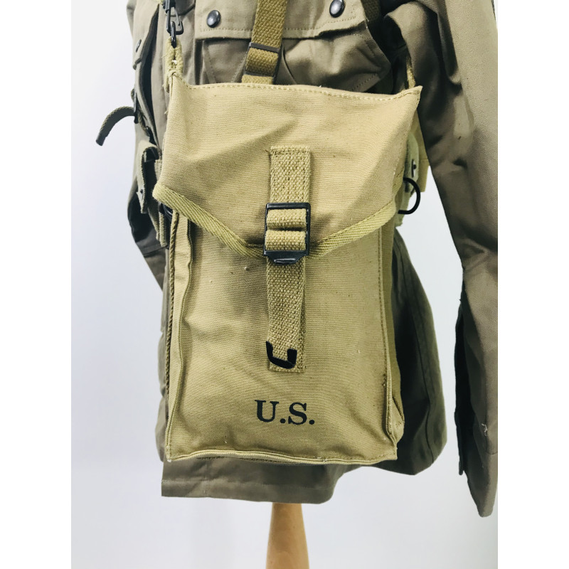 WW2 US equipment prop hire - Thompson Magazine Bag
