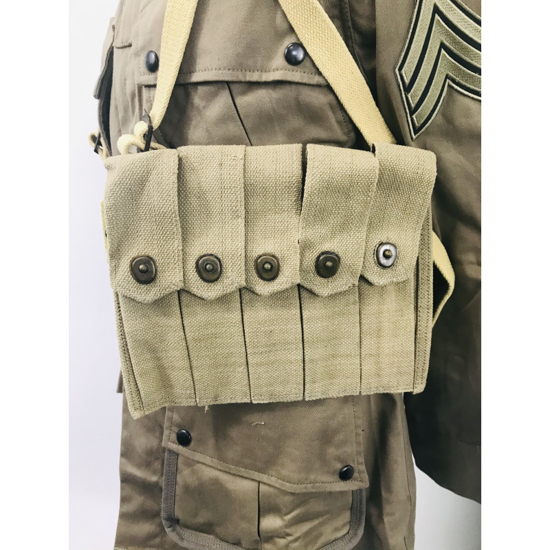 WW2 US equipment prop hire - Thompson 30 round mag pouch