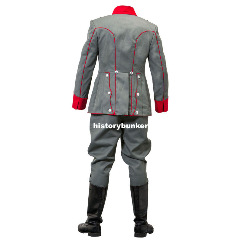 WW1 German Uhlan tunic and breeches - red collar - Royal Saxon Regument
