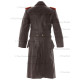 German SENIOR Officers Horsehide Great Coat BROWN - WW2 German Leather Coat