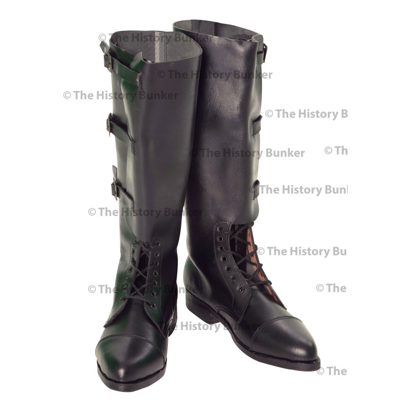 WW1 British Army officer boots - BLACK