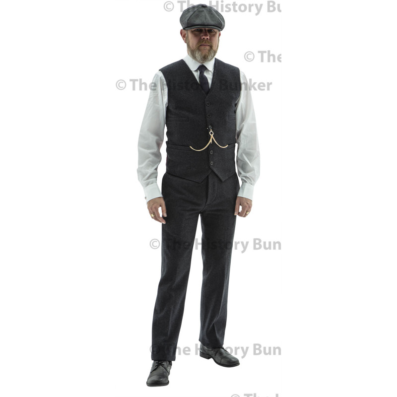 Edwardian Mens waistcoat - blue