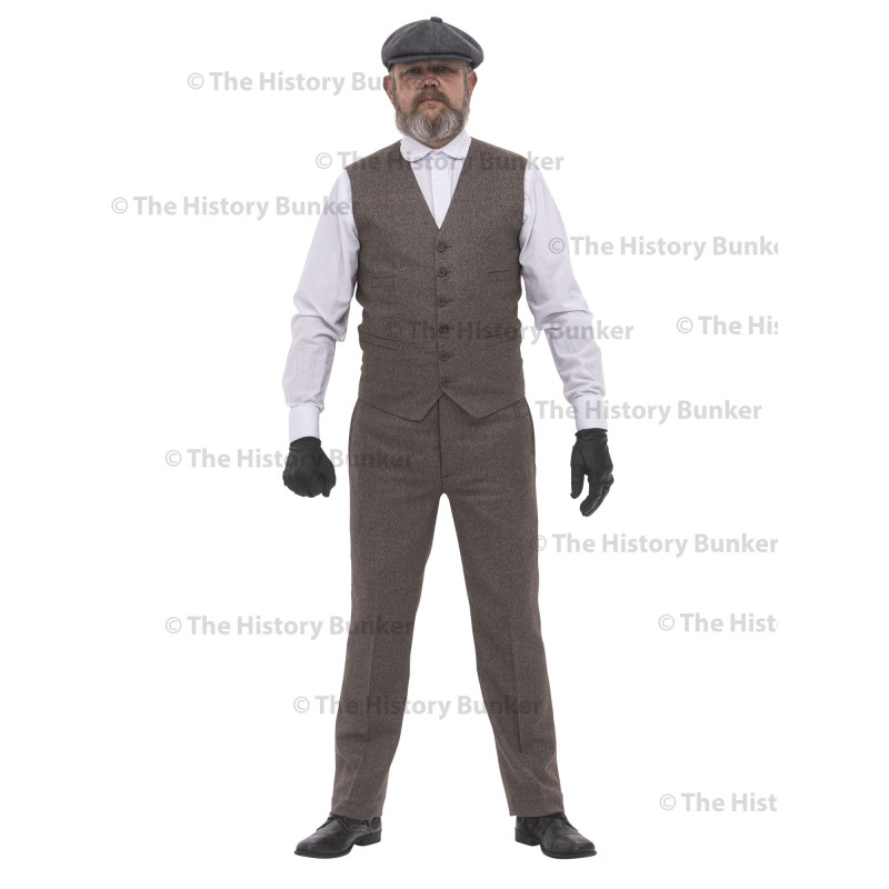 Edwardian Mens waistcoat - BROWN
