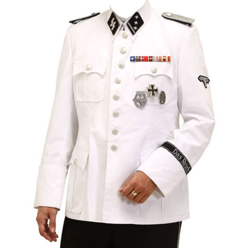 WW2 German Army or SS white M36 TUNIC - COTTON