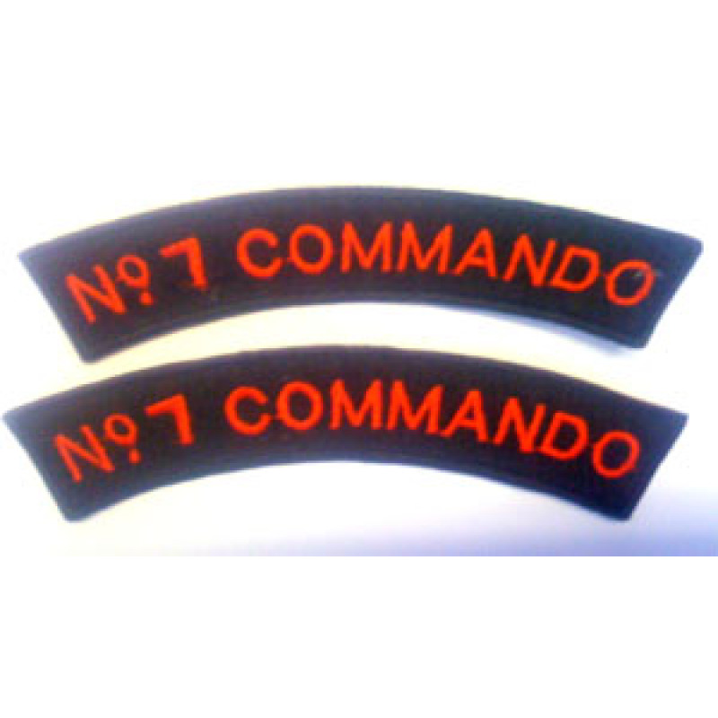 No 7 Commando shoulder titles 