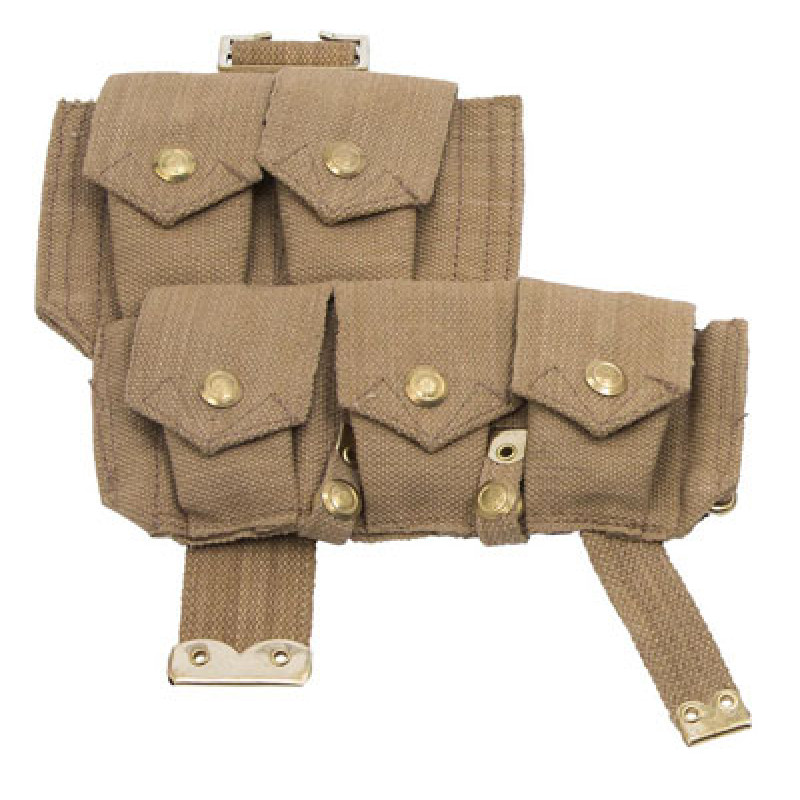 WW1 British army p08 webbing SMLE ammo pouch - right side