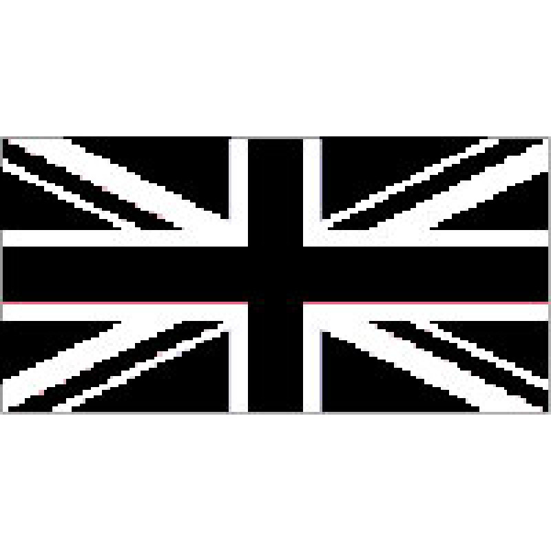 British Union Flag (Black)