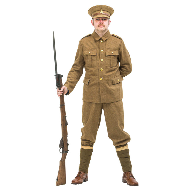 WW1 British Army Soldiers Uniform 1914 with no webbing 